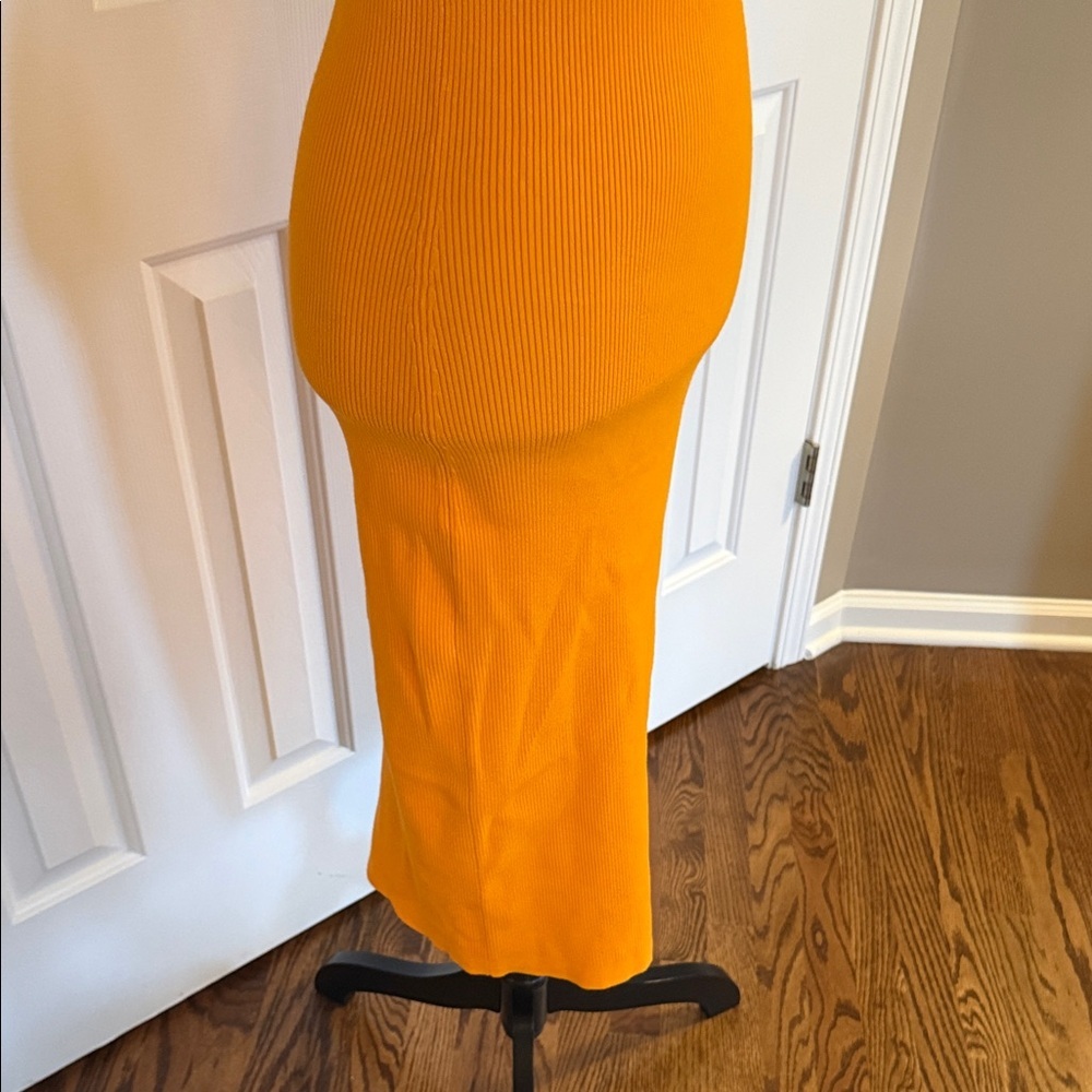 J. Crew Orange Midi Dress - Picture 9 of 14